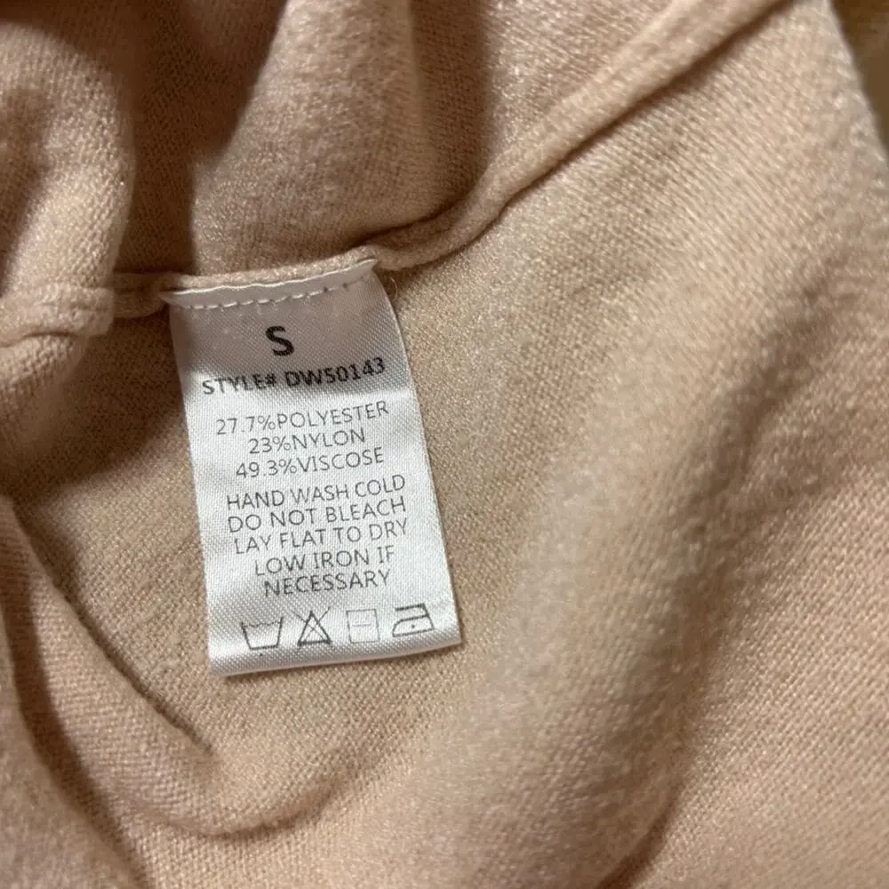 Mahina Blush Pink Sweater Womens Small Hi Low Hem Lightweight Knit Pullover